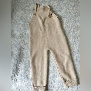 Jamie Kay knit neutral tan overall size 4T